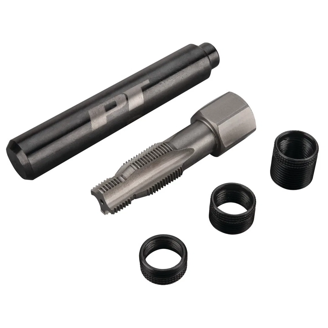 W86910 – PERFORM TOOL Spark Plug Thread Repair Kit, Used For Aluminum Heads With 4241 HSS Tapered Reamer/ Three 503 S...